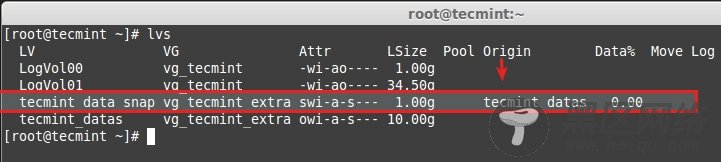 Verify LVM Snapshot