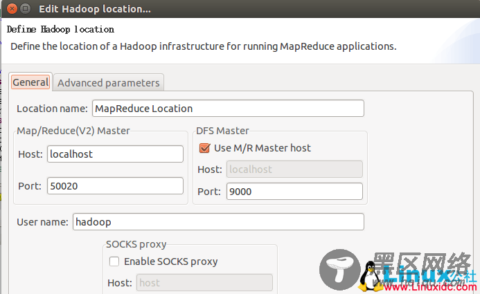 Hadoop Location 的设置