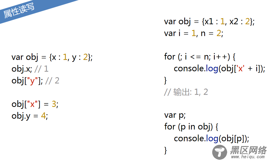 JavaScript对象属性操作实例解析