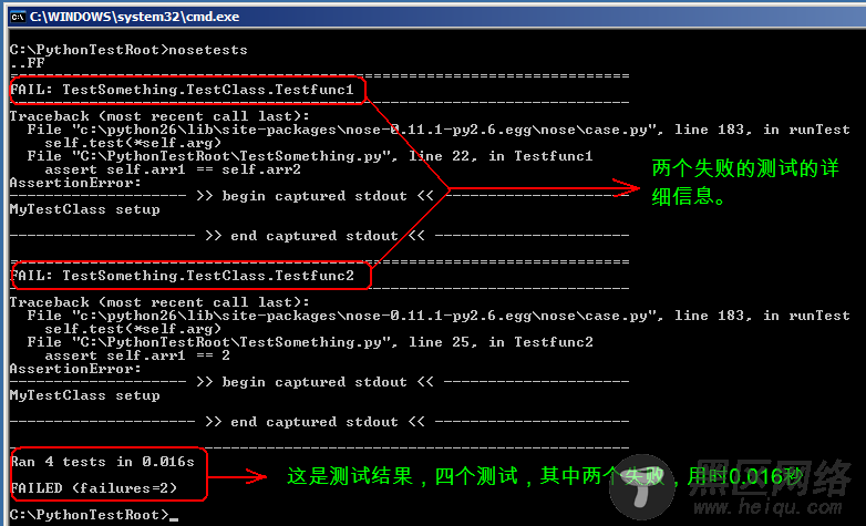 Python nose test framework 介绍