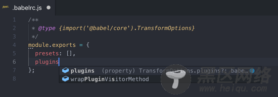 让 babel webpack vue 配置文件支持智能提示的方法