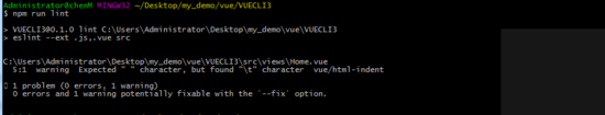 vue cli3.0 引入eslint 结合vscode使用