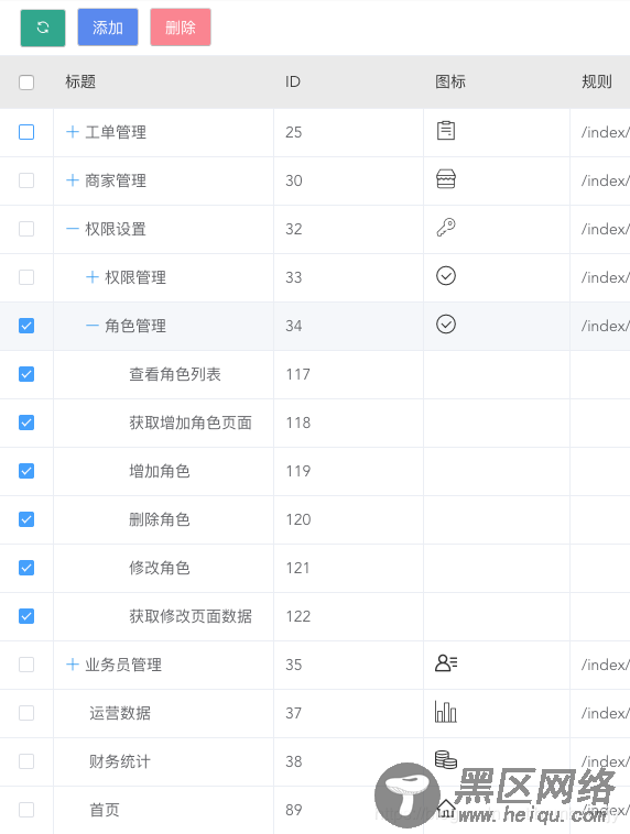 vue+element UI实现树形表格带复选框的示例代码