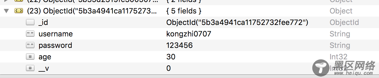 node使用Mongoose类库实现简单的增删改查