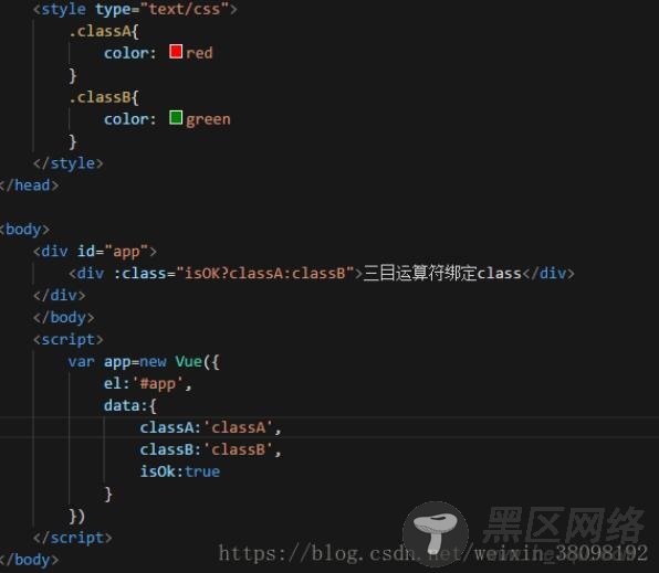 vue v-bind 三目运算符绑定class