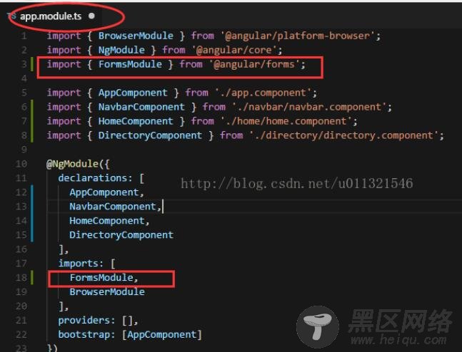 解决angular2在双向数据绑定时[(ngModel)]无法使用的