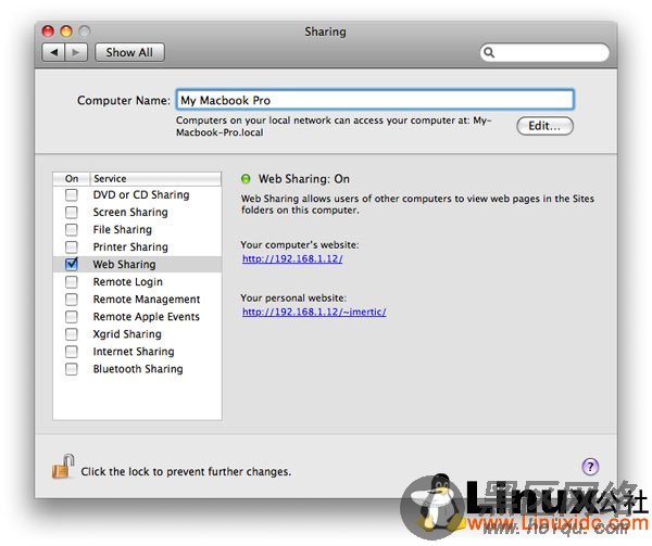 Web Server on OSX Leopard