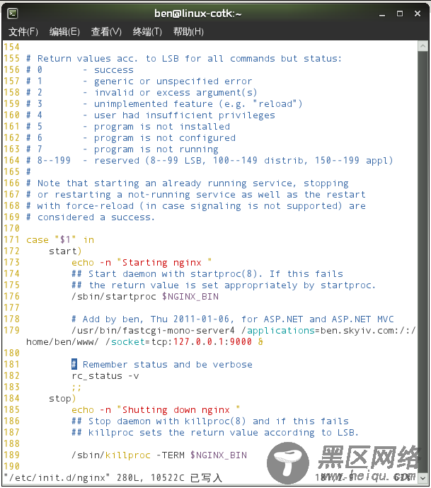 在 Linux 操作系统中使用 Nginx 运行 ASP.NET 4