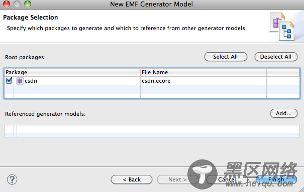 使用EMF建立模型并生成Java代码