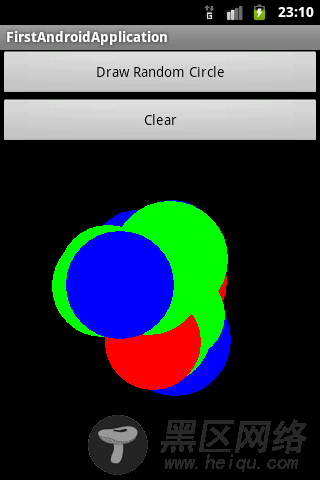 Android开发：随机绘制彩色实心圆
