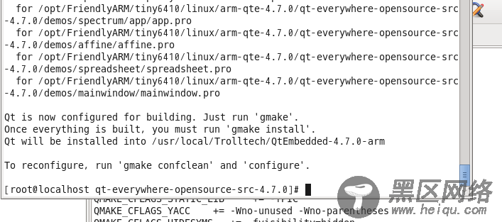 Fedora 14编译Qt 4.7.0