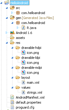 Android应用程序架构目录结构介绍
