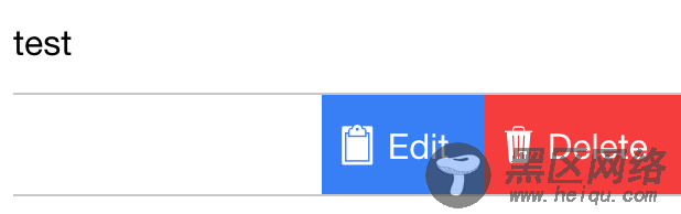 Ionic 2 实现列表滑动删除按钮的方法