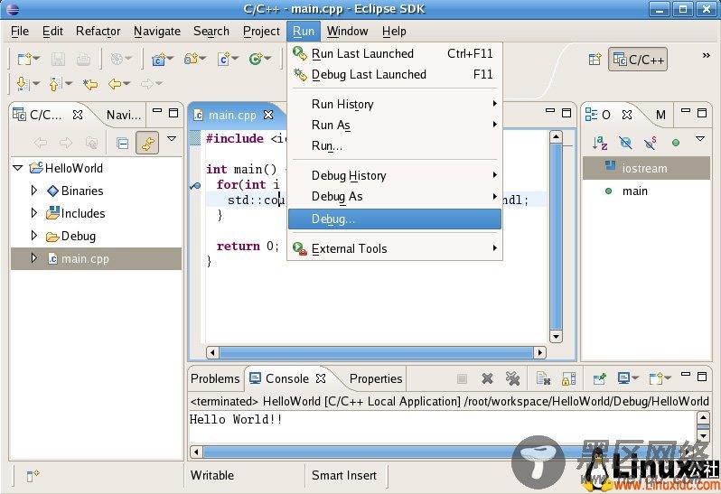 如何在Linux使用Eclipse + CDT开发C/C++程序?