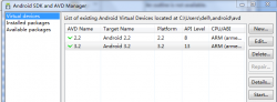 Android AVD启动问题：invalid command