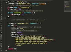 关于angularJs指令的Scope(作用域)介绍