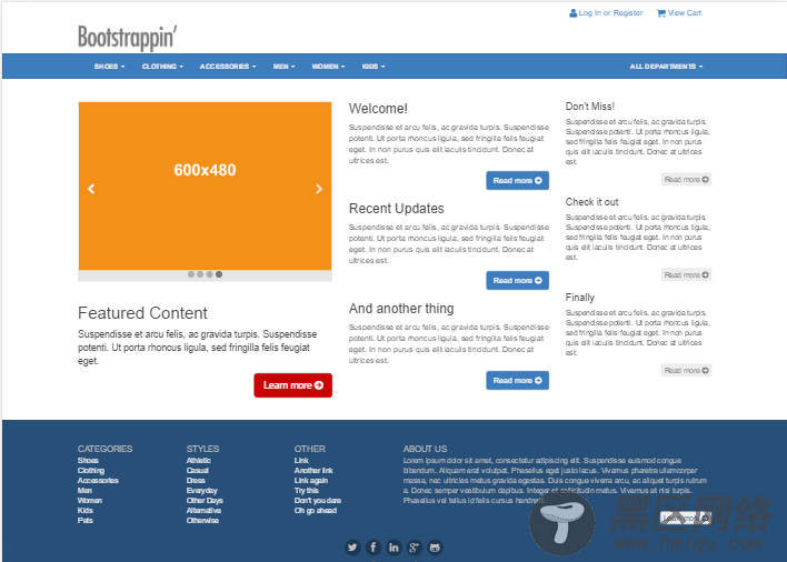 Bootstrap企业网站实战项目4