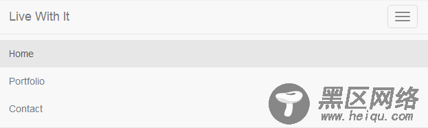 Bootstrap Navbar Component实现响应式导航