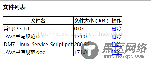 Jsp+Servlet实现文件上传下载 删除上传文件（三）