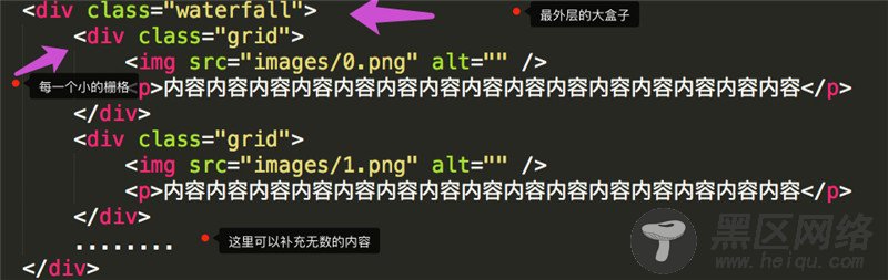 利用jquery实现瀑布流3种案例