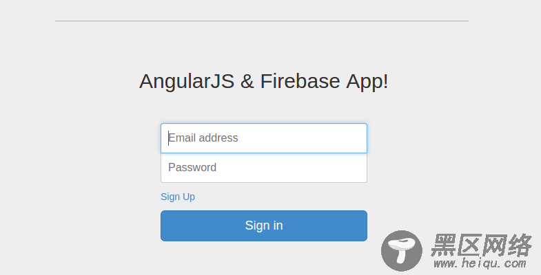 angularjs and firebase app