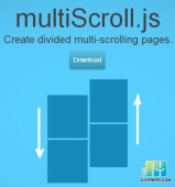 jQuery插件multiScroll实现全屏鼠标滚动切换页面特效