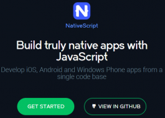 JavaScript跨平台的开源框架NativeScript