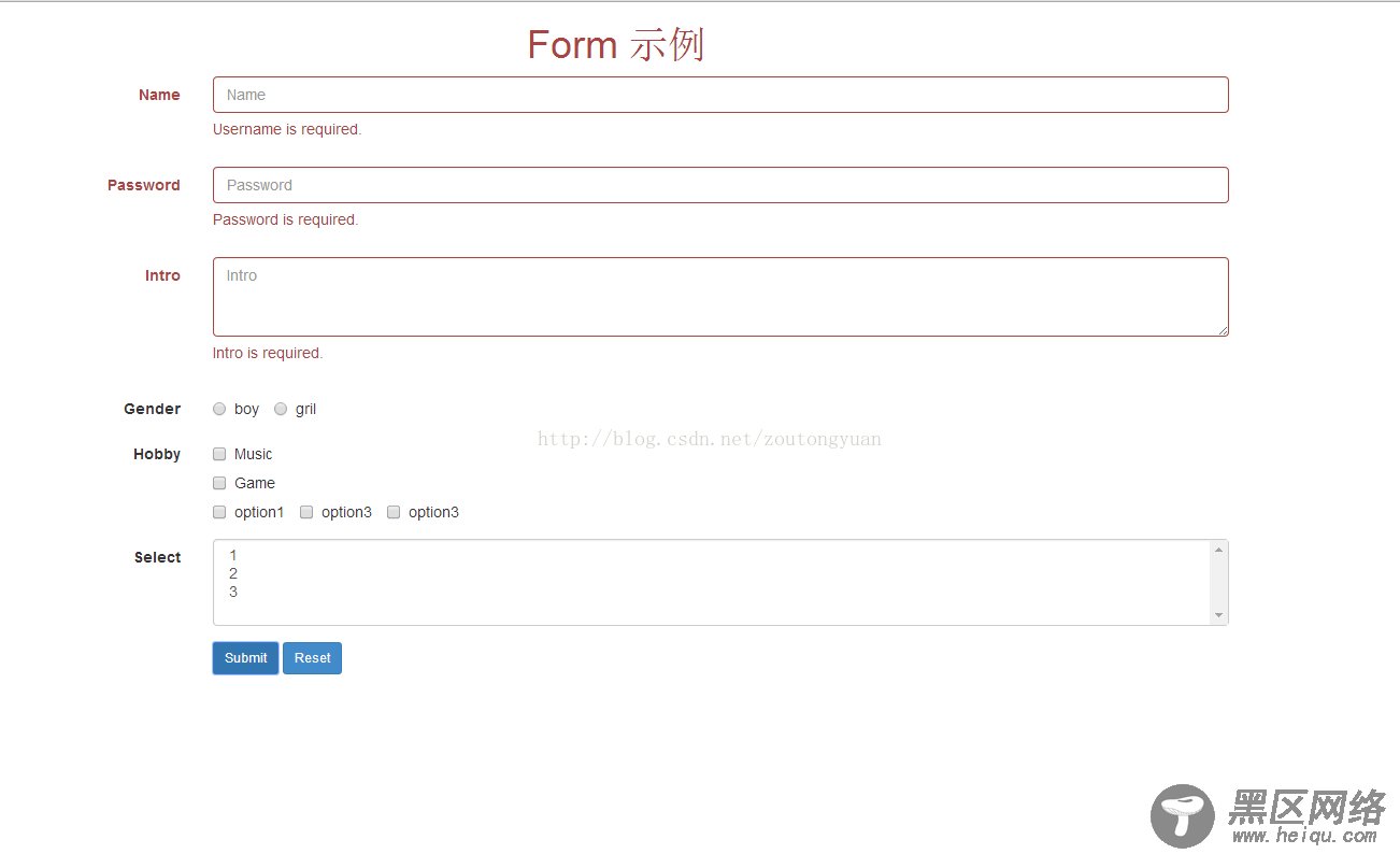 基于Bootstrap+jQuery.validate实现Form表单验证