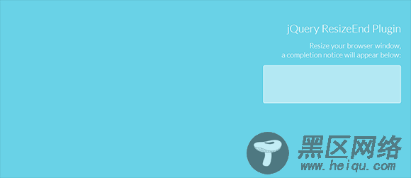 jQuery Resize End