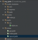 node+express+jade制作简单网站指南