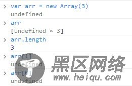 Javascript学习笔记之数组的构造函数