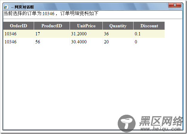 利用javascript打开模态对话框(示例代码)