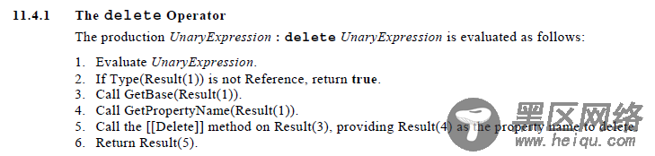 解析JavaScript中delete操作符不能删除的对象