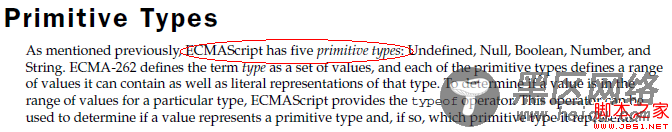 JavaScript中“基本类型”之争小结