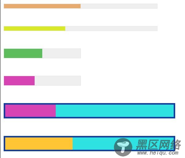 基于jquery打造的百分比动态色彩条插件