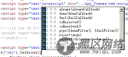 Dreamweaver jQuery智能提示插件,支持版本提示,支持