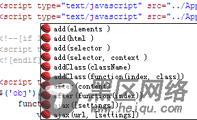 Dreamweaver jQuery智能提示插件,支持版本提示,支持