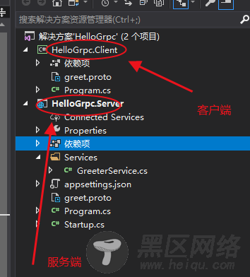 图析ASP.NET Core引入gRPC服务模板