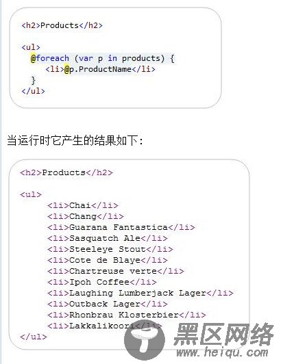 详解ASP.NET MVC3:Razor的@:和语法