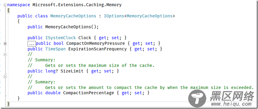 .NET Core系列之MemoryCache 缓存选项