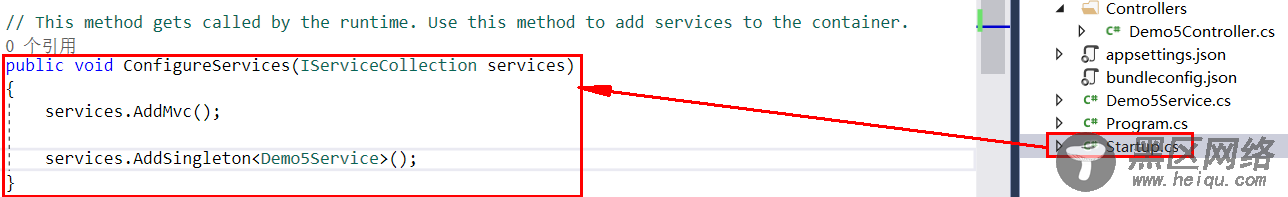 .Net Core简单使用Mvc内置的Ioc（续）