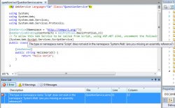 System.Web中不存在类型或命名空间名称script 找不到