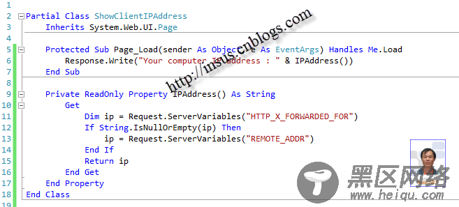 获取客户端IP地址c#/vb.net各自实现代码