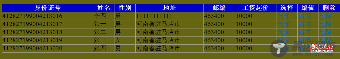 GridView常用操作事件图文介绍