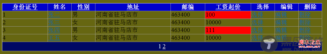 GridView常用操作事件图文介绍