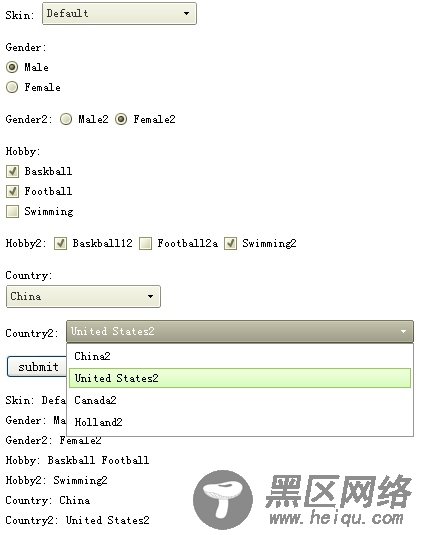 LazyForm jQuery plugin 定制您的CheckBox Radio和Select