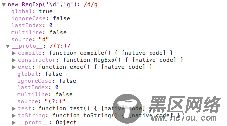 JavaScript正则表达式下之相关方法