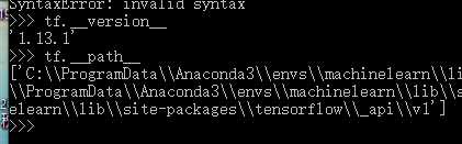 机器学习环境搭建安装TensorFlow1.13.1+Anaconda3.5.3+Python3.7.1+Win10 