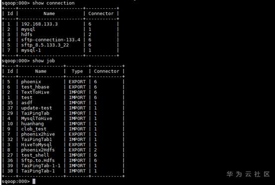 教你如何使用FusionInsight SqoopShell 